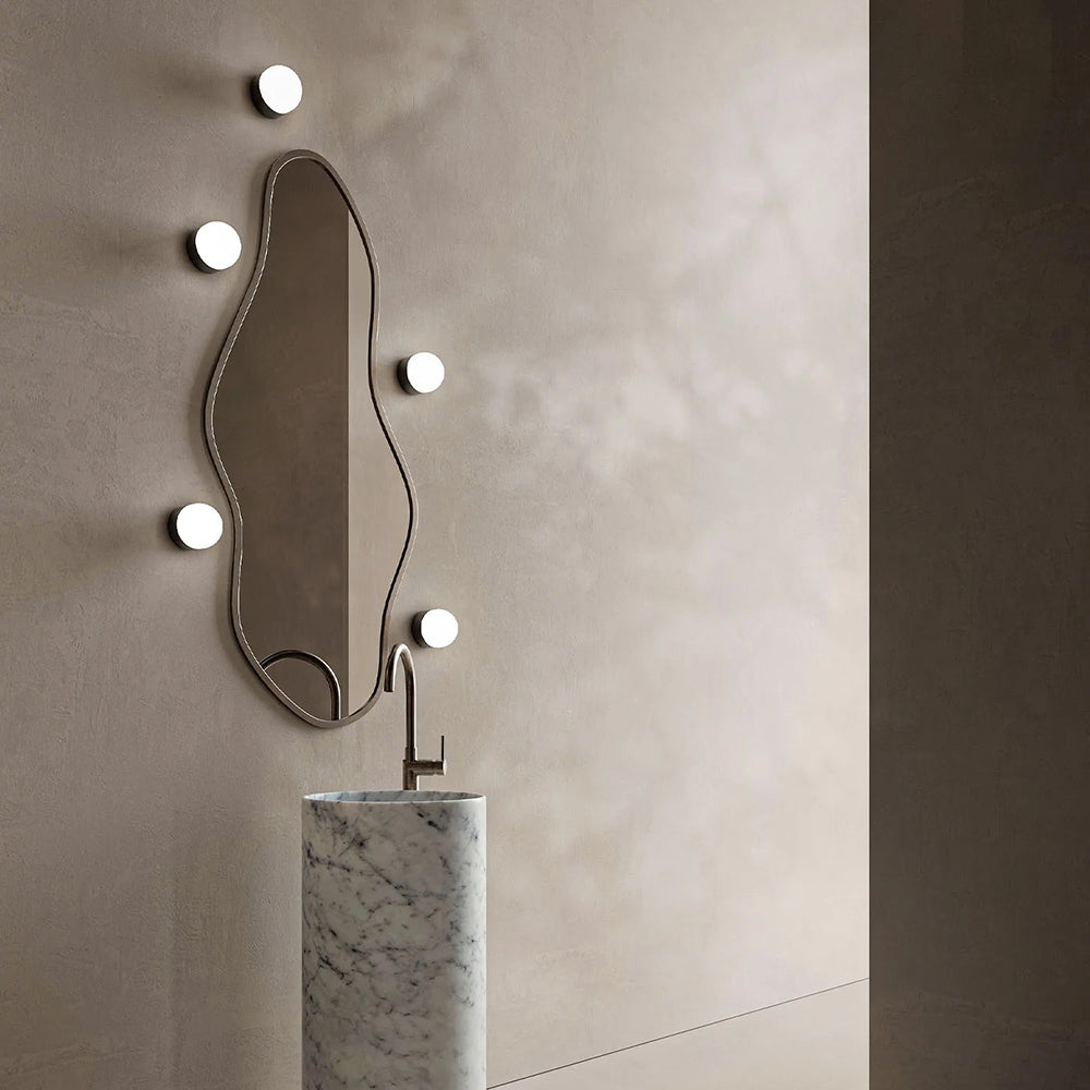 Orb Sur Medium Wall Light Iron IP44