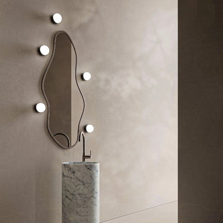 Orb Sur Medium Wall Light Iron IP44