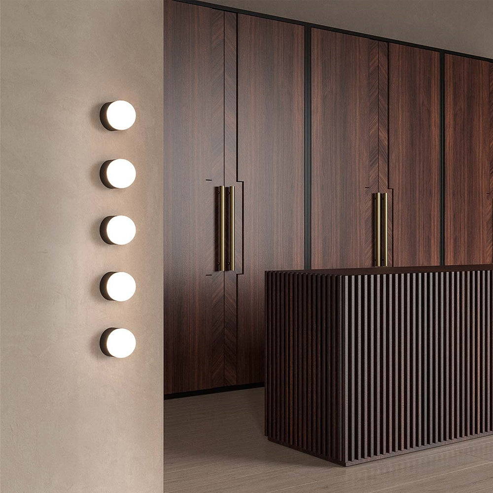 Orb Sur Medium Wall Light Iron IP44