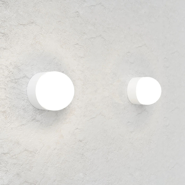 Orb Sur Medium Wall Light White IP44