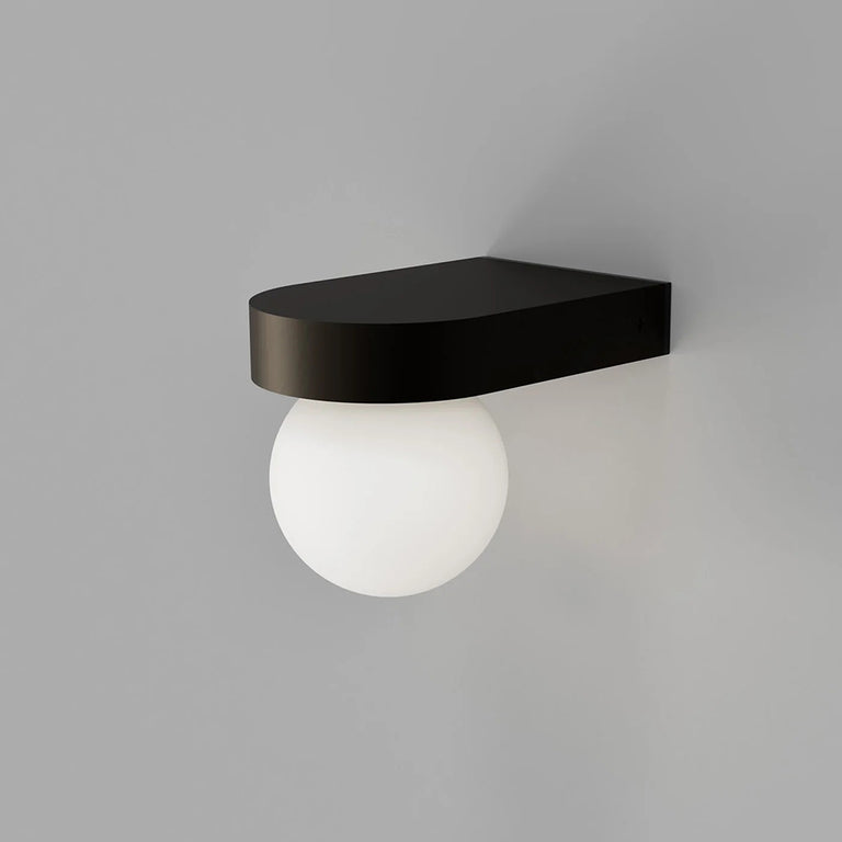 Orb Ledge Small Wall Light Old Bronze IP44