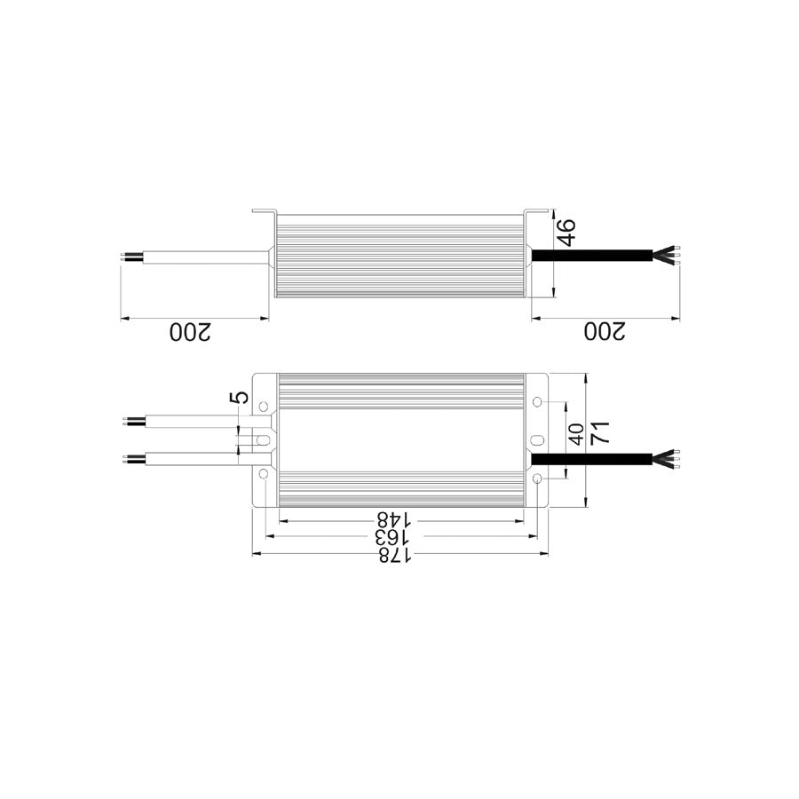Weatherproof 12V DC LED Driver 100W IP67 - OTTER4