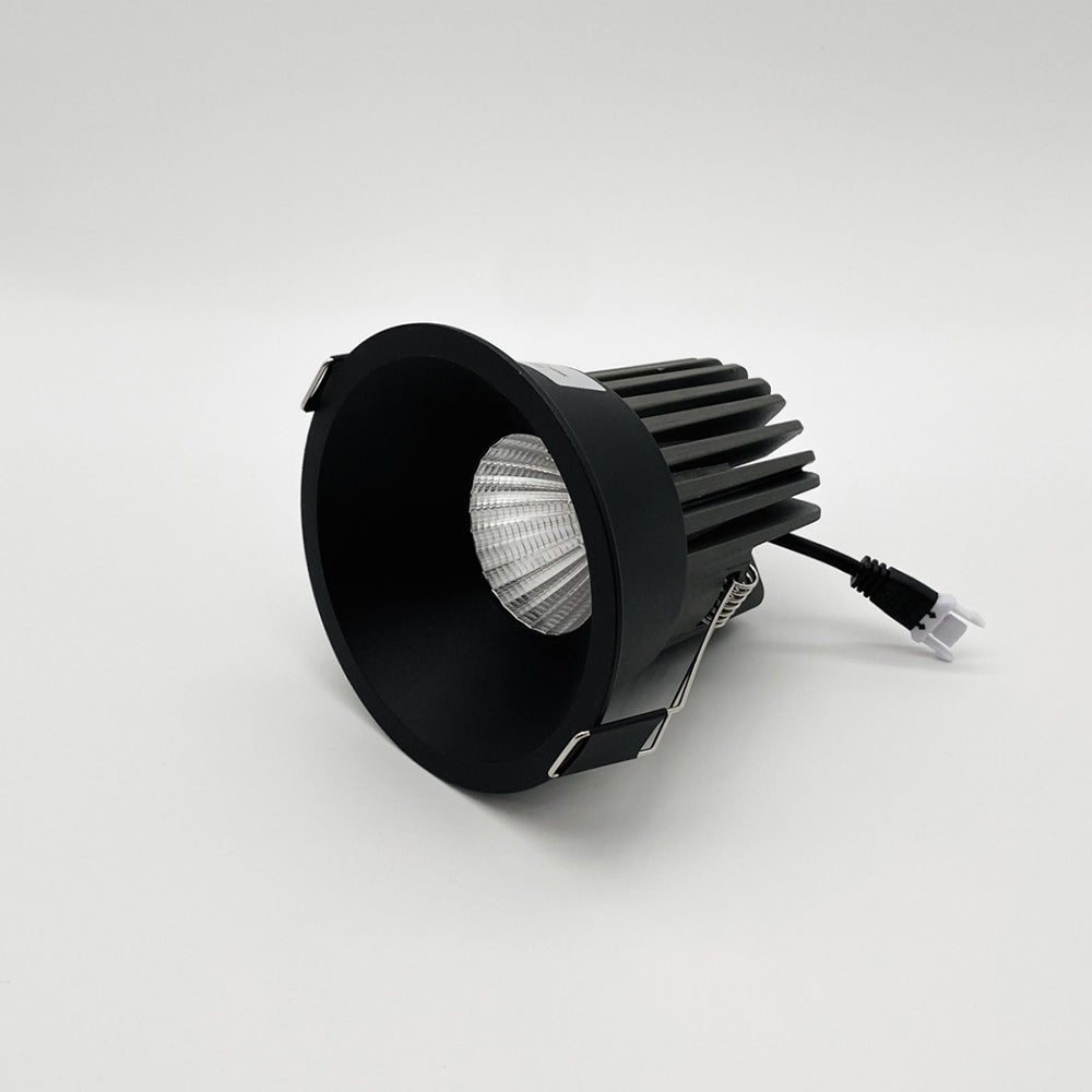 Ozone 12W LED High CRI Dimmable Downlight Black / Cool White