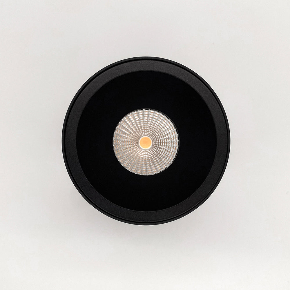 Ozone 12W LED High CRI Surface Mounted Downlight Black / Warm White
