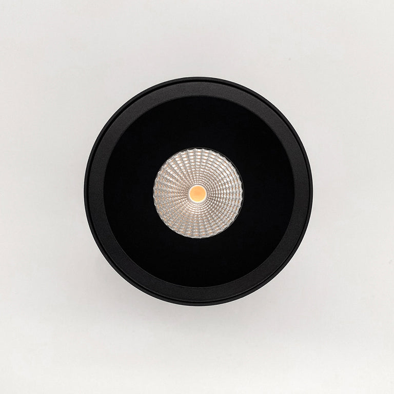 Ozone 12W LED High CRI Surface Mounted Downlight Black / Warm White