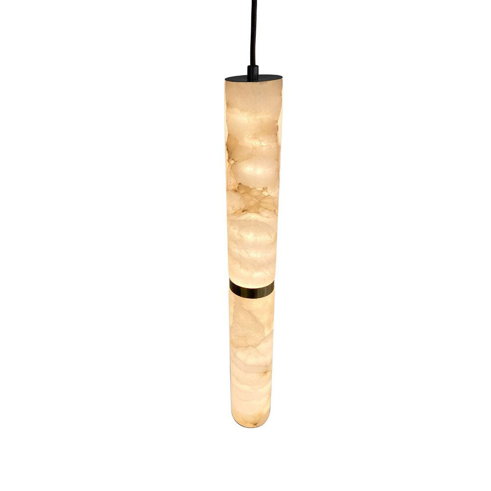 Panish 500mm LED Marble Pendant Black