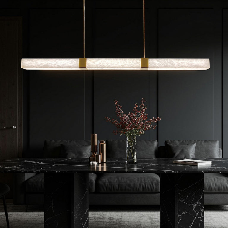 Panish Square 1500mm Pendant Gold / Warm White