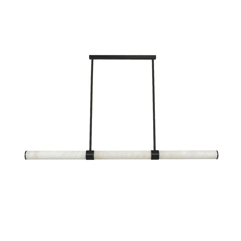 Panish 40W LED Marble Pendant Black / Warm White