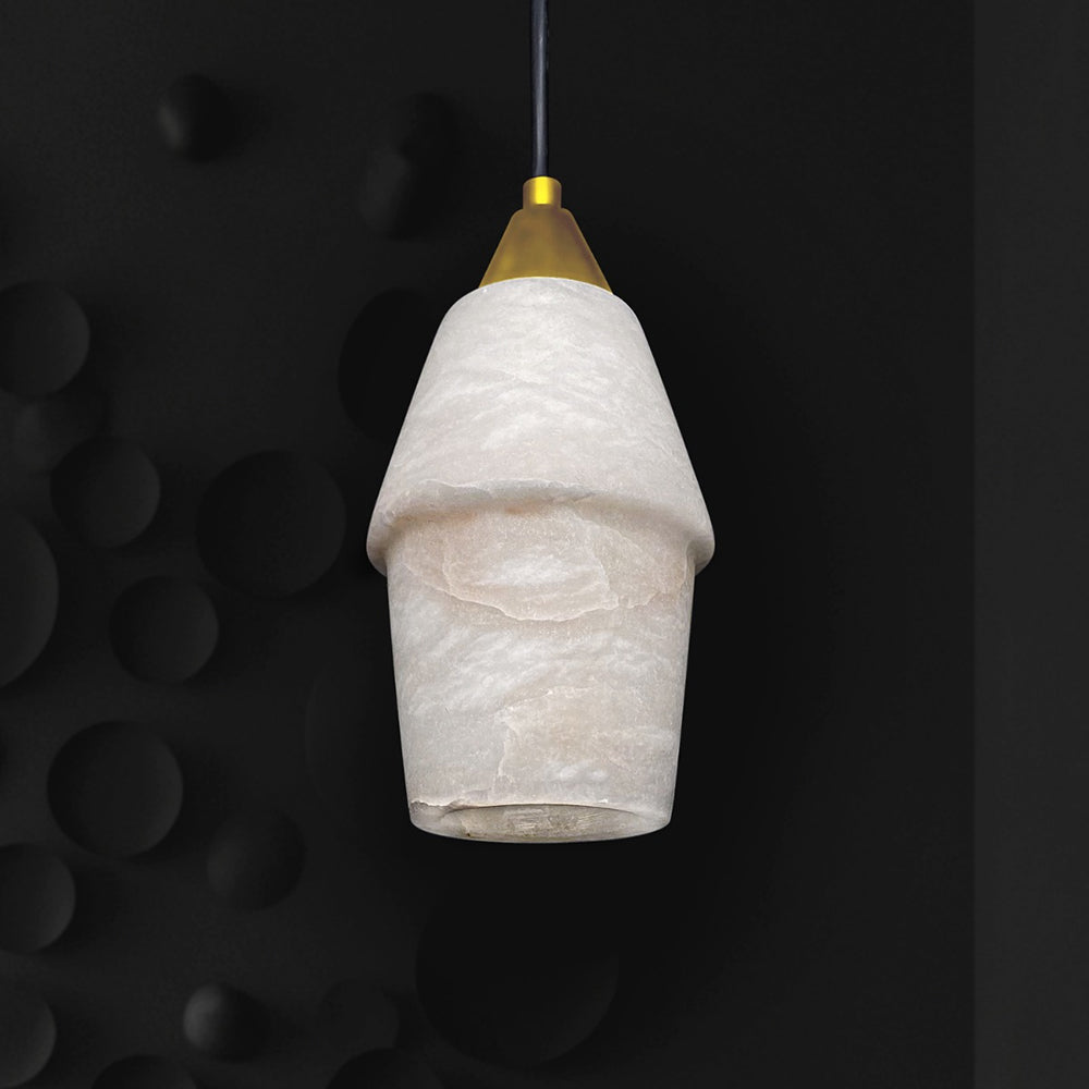 Panish Polly Marble Pendant Gold