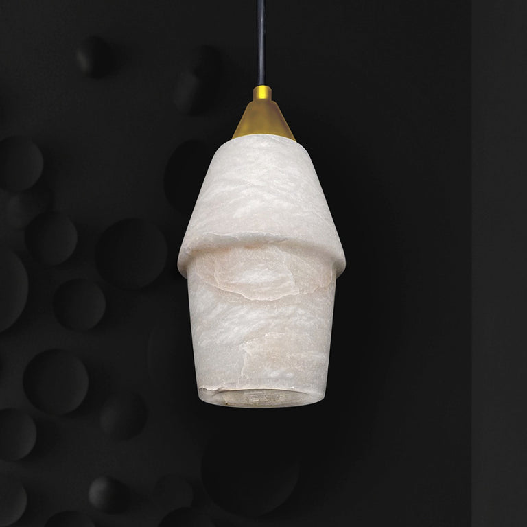Panish Polly Marble Pendant Gold