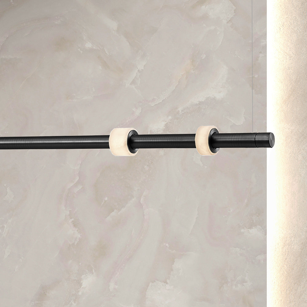 Panish Roller LED Pendant Black