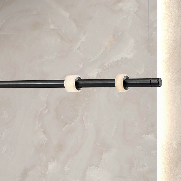 Panish Roller LED Pendant Black