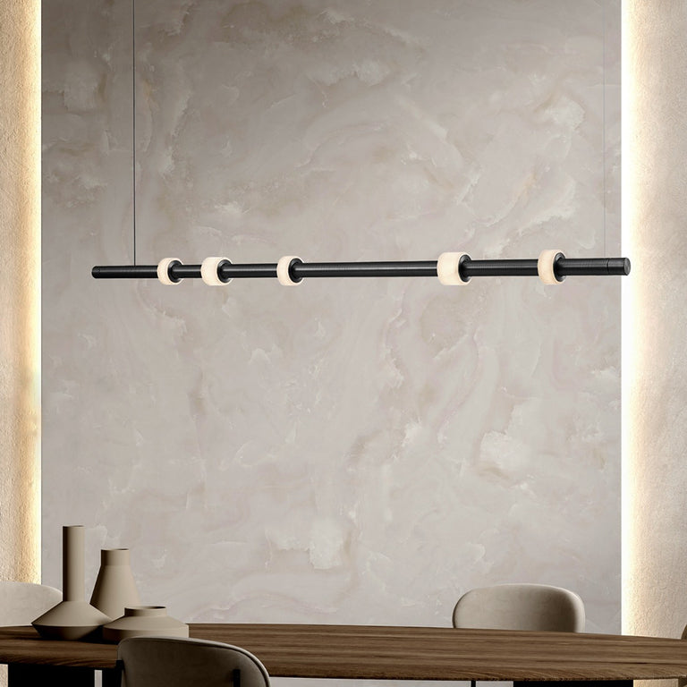 Panish Roller LED Pendant Black