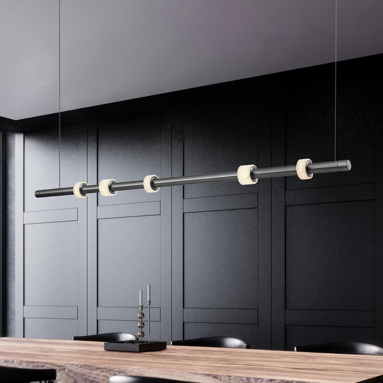 Panish Roller LED Pendant Black