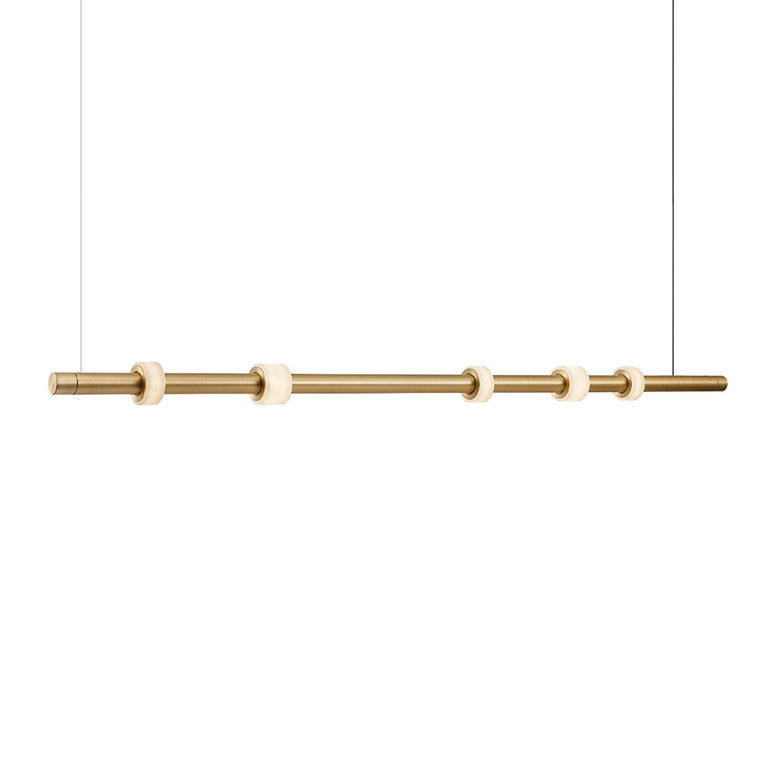Panish Roller LED Pendant Gold
