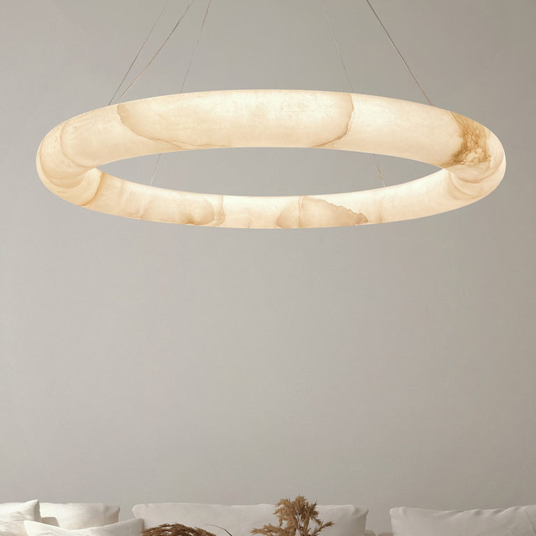 Panish 800 One Piece Marble Pendant Gold / Warm White