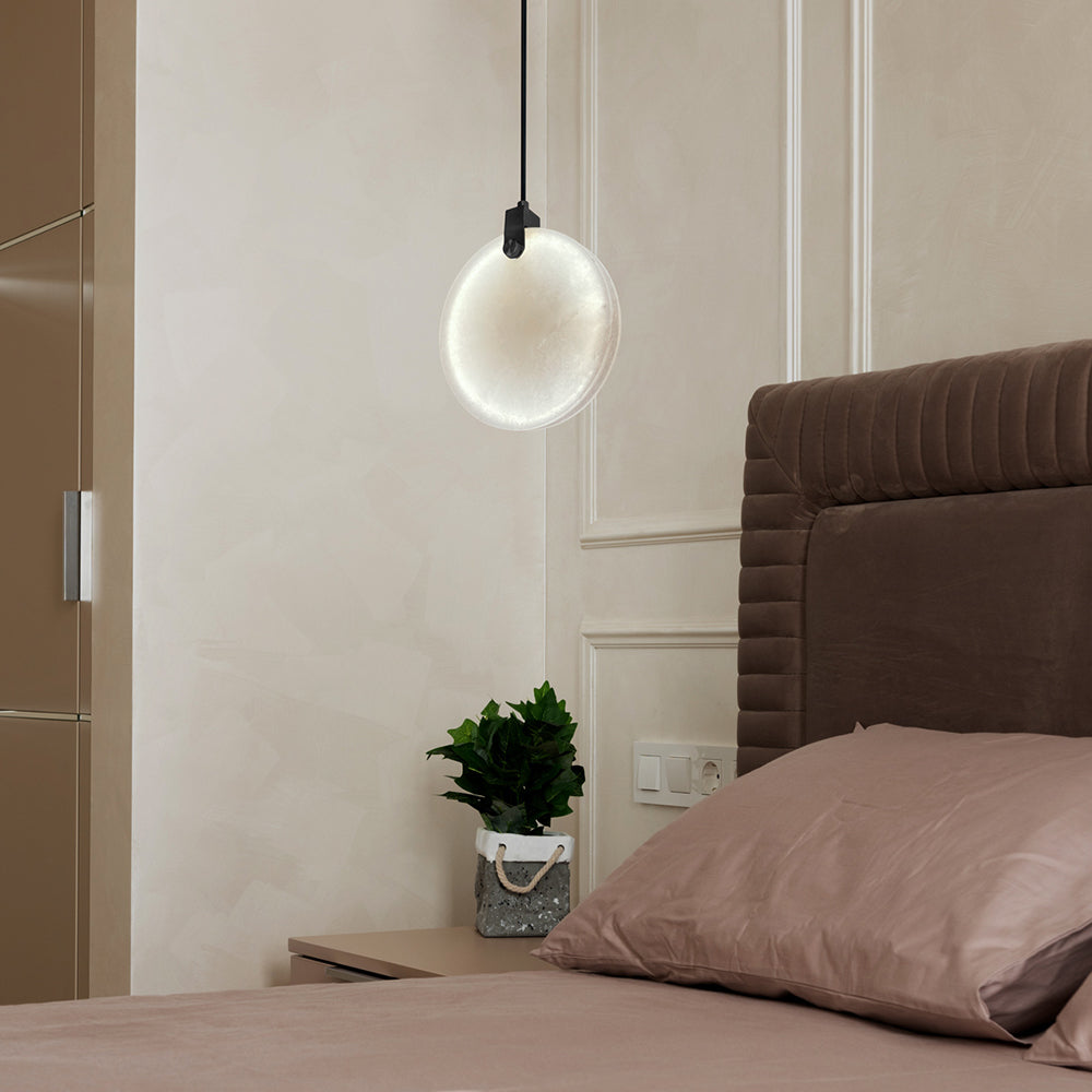 Panish 200 Disc Marble LED Pendant Black