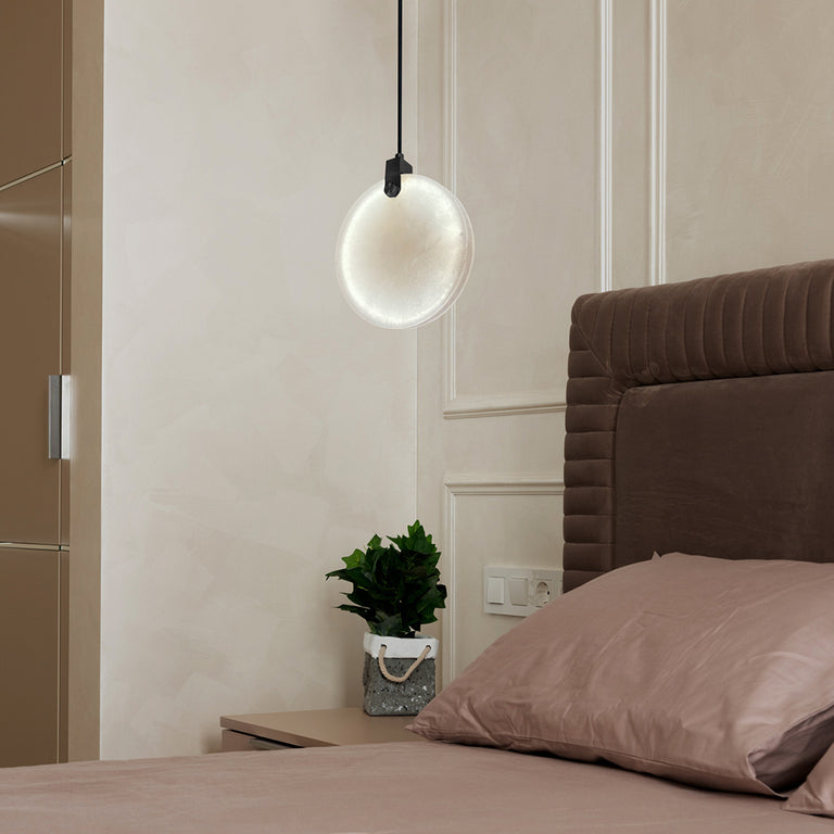 Panish 200 Disc Marble LED Pendant Black