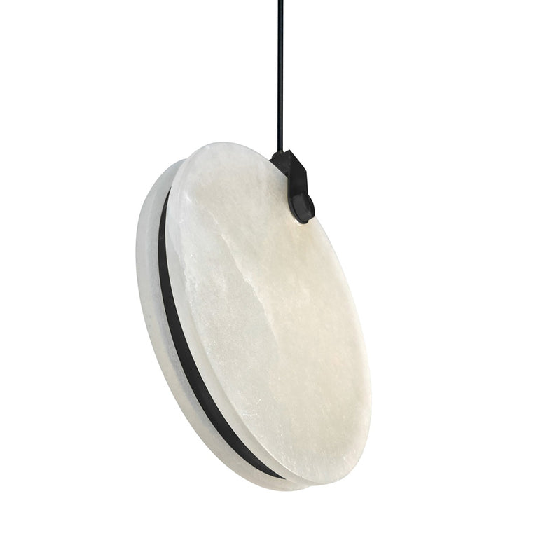 Panish 200 Disc Marble LED Pendant Black