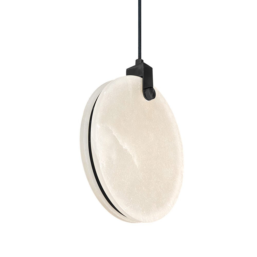 Panish 200 Disc Marble LED Pendant Black