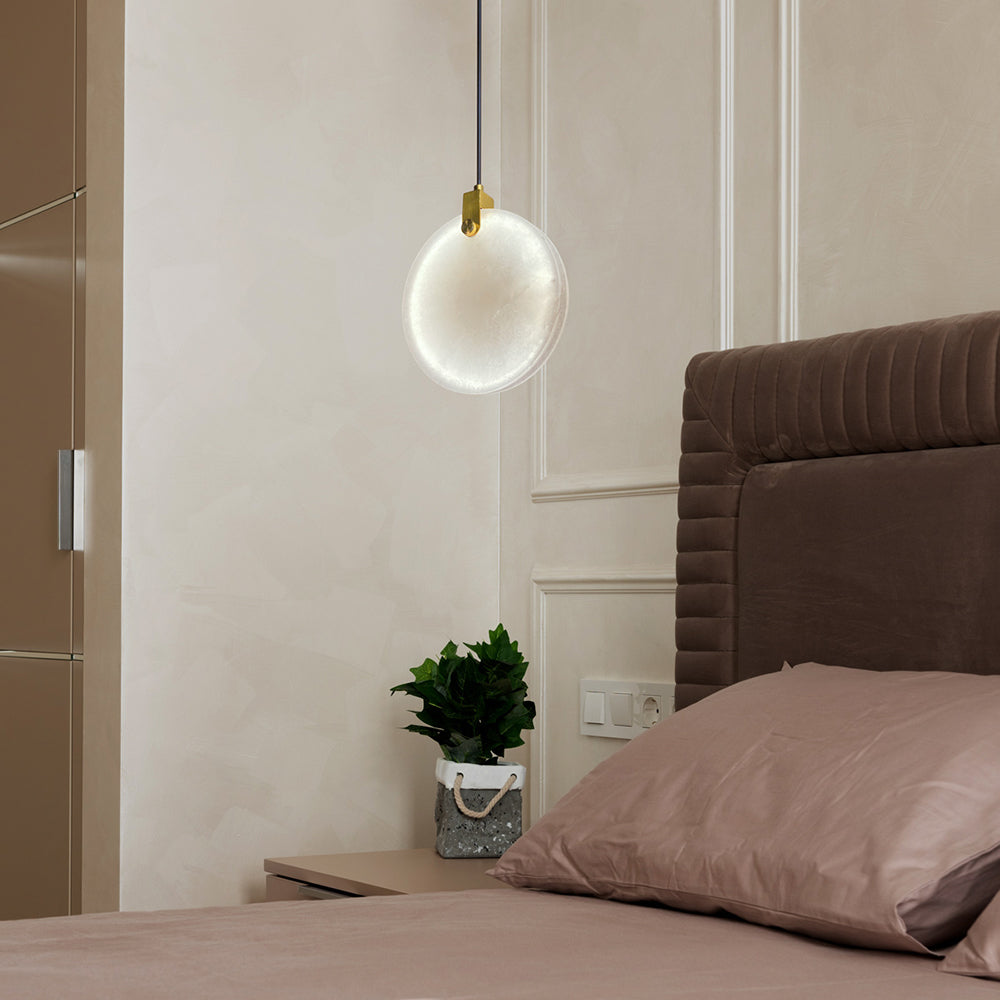Panish 200 Disc Marble LED Pendant Gold