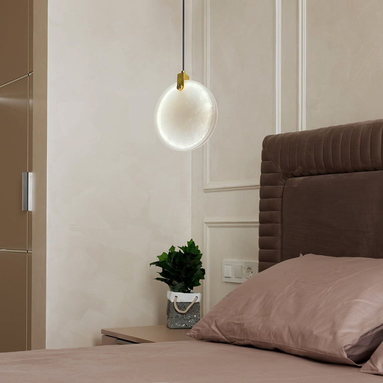 Panish 200 Disc Marble LED Pendant Gold