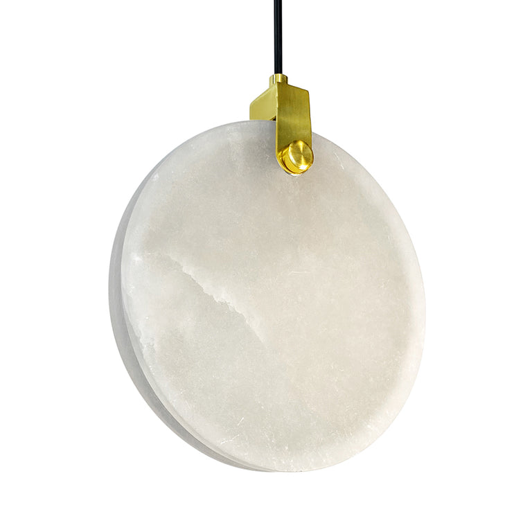 Panish 200 Disc Marble LED Pendant Gold