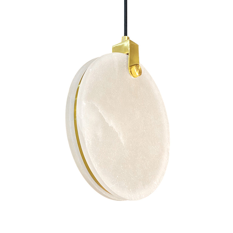 Panish 200 Disc Marble LED Pendant Gold