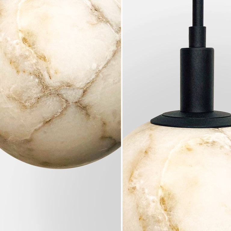 Panish Marble 150 Pendant Black