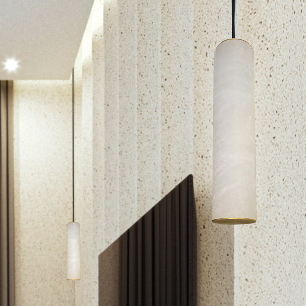 Panish 250mm LED Marble Pendant Gold