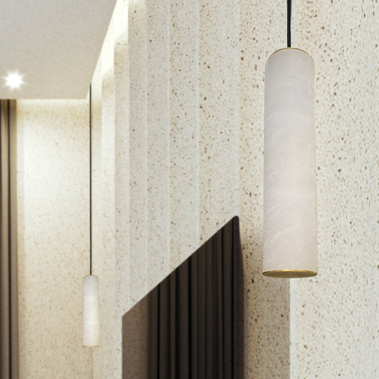 Panish 250mm LED Marble Pendant Gold