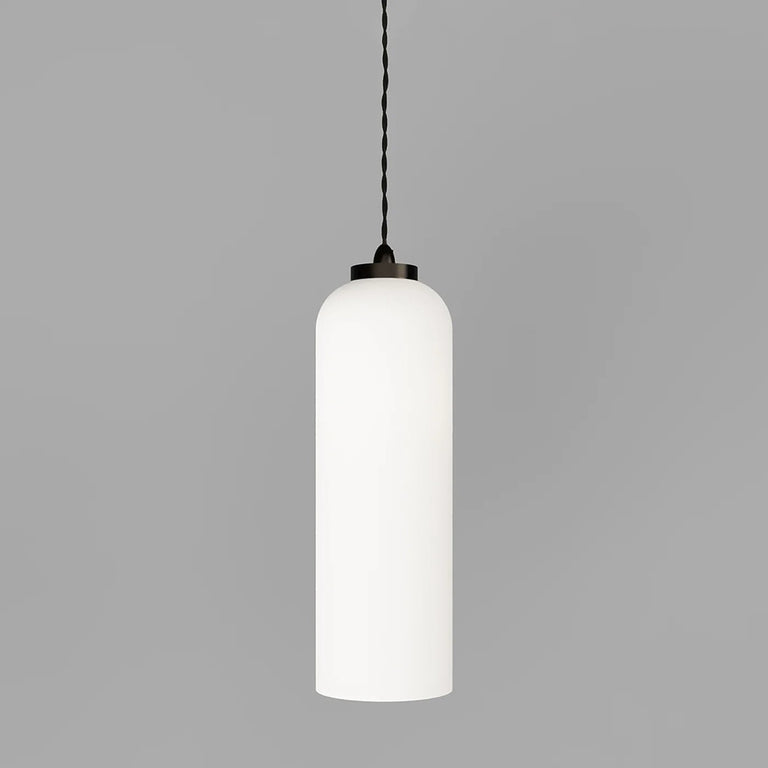 Parlour Elong Pendant Light iRON / White