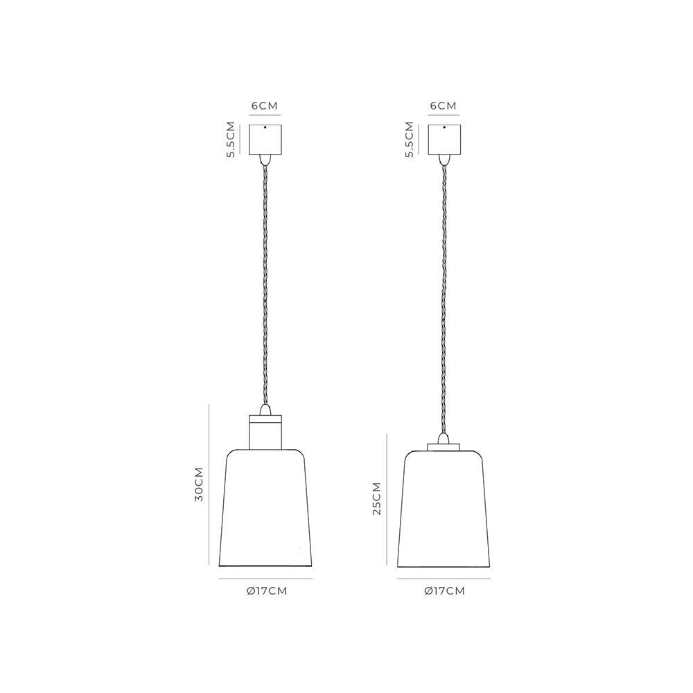 Parlour Square / Round Pendant Light Old Brass