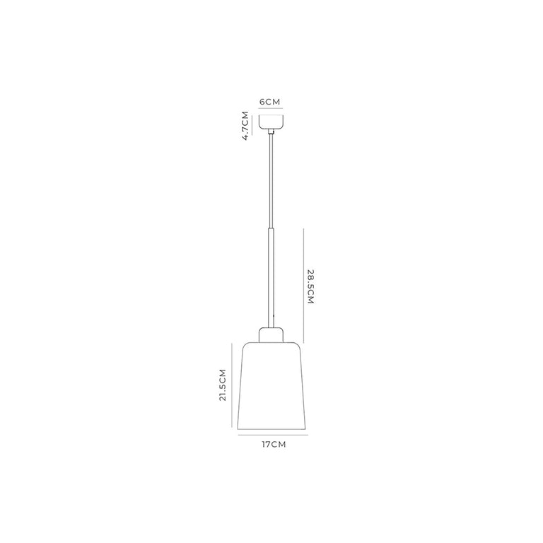 Parlour Square / Square Lite Glass Pendant Light Textured White