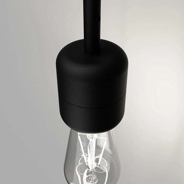 Parlour Lite Pendant Light Textured Black