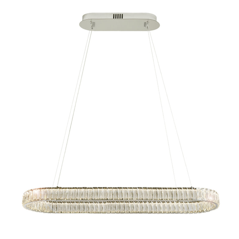 Pearla Crystal LED Pendant Chrome