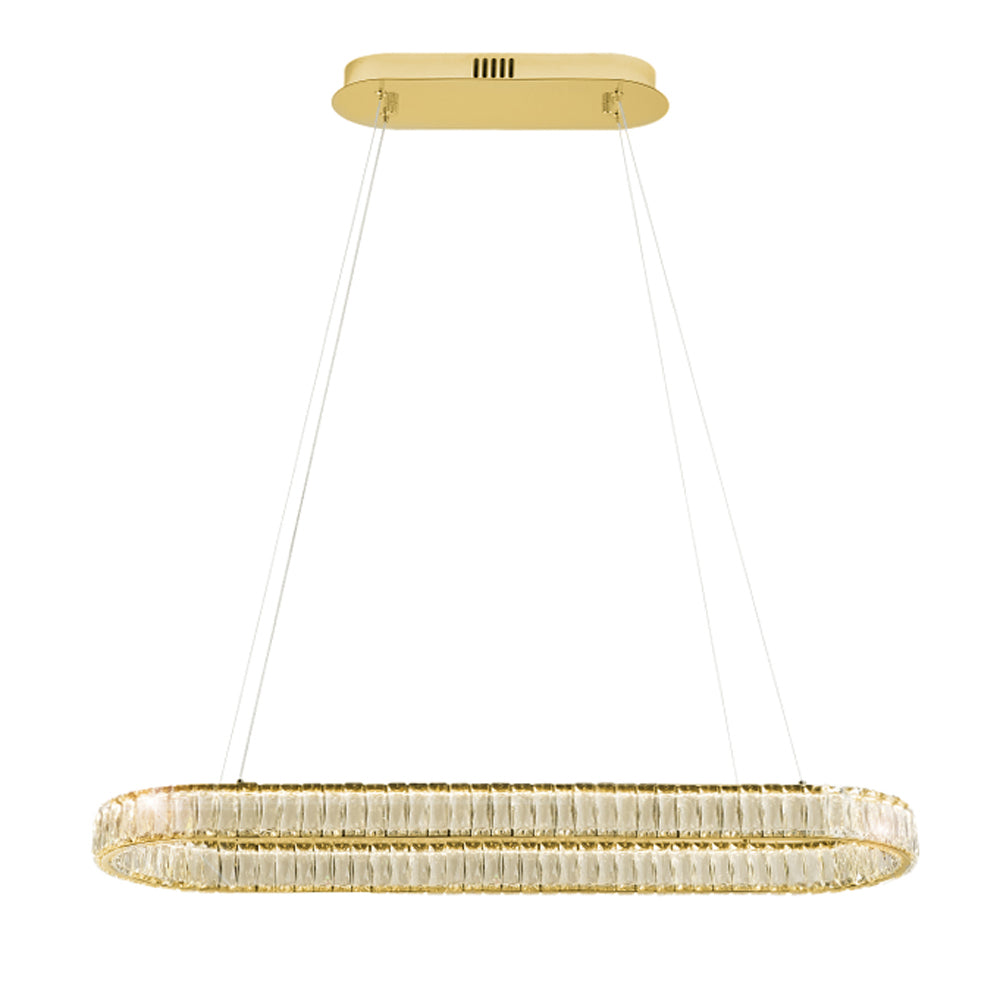 Pearla Crystal LED Pendant Gold