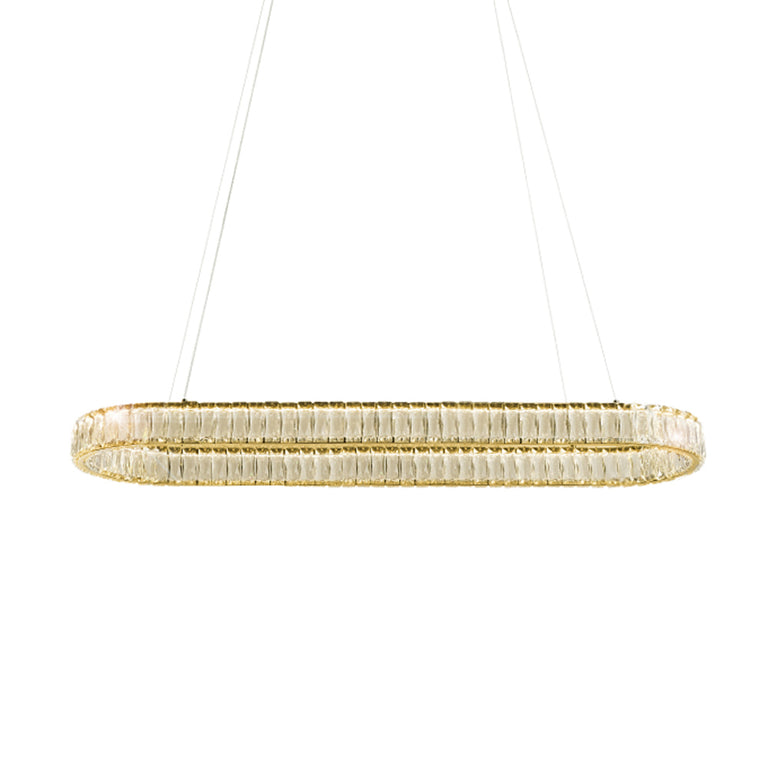 Pearla Crystal LED Pendant Gold