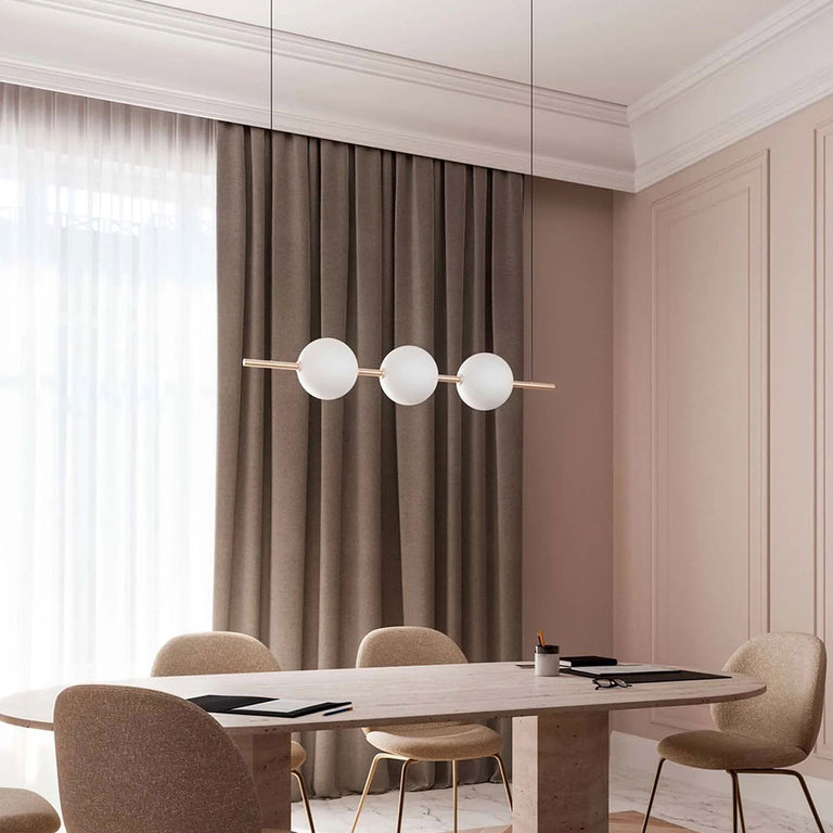 Penelope 3 Light Dimmable LED Pendant Gold / Warm White