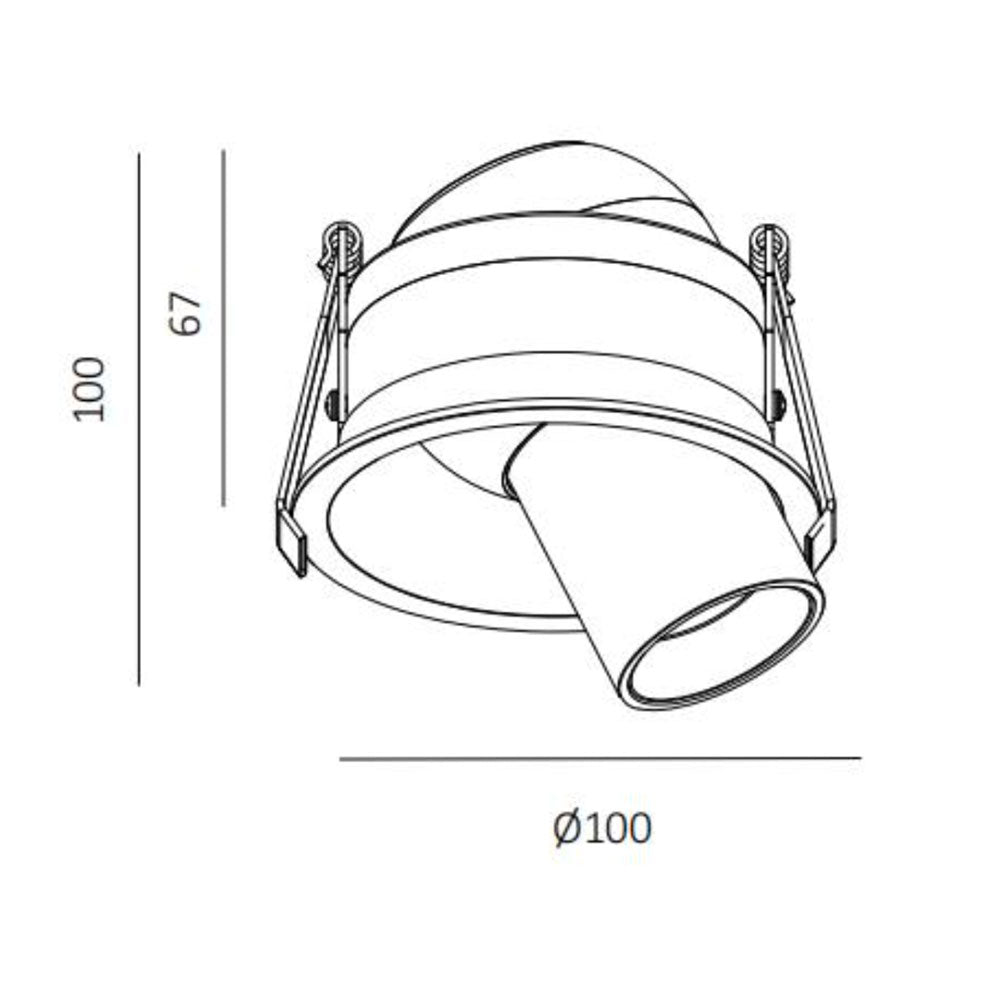 Periscope 12W LED Inout Downlight White / Cool White