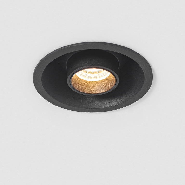 Periscope 12W LED Inout Downlight Black / Cool White