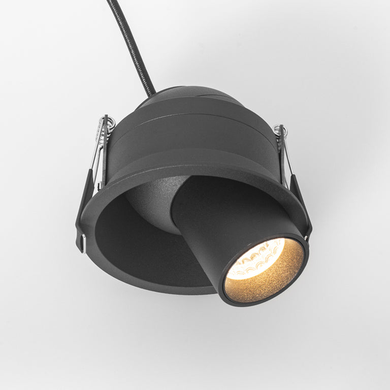 Periscope 12W LED Inout Downlight Black / Cool White
