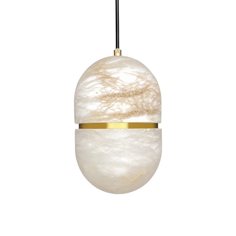 Panish Pilly Marble Pendant Gold