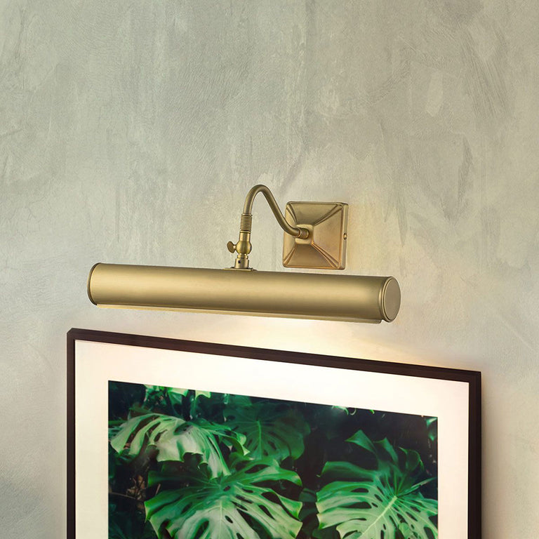 Picture Light Large Brushed Brass - PL1-20-BB