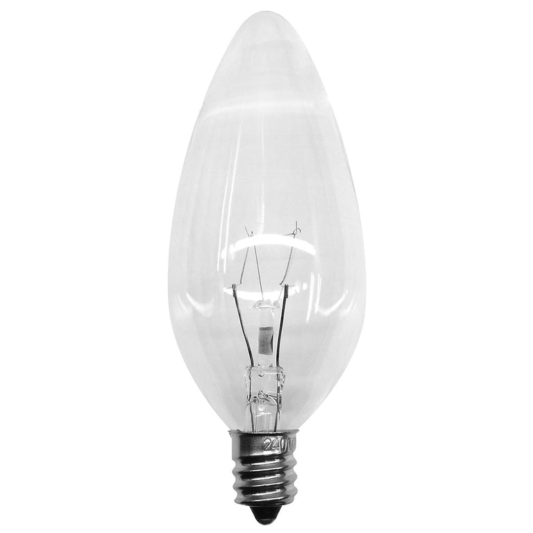 Clear Candle Lamp E12/CES 40W 35mm