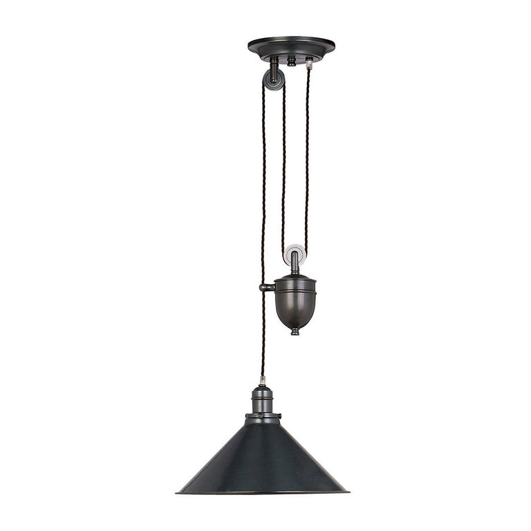 Provence 1 Light Rise & Fall Pendant Old Bronze - PV-P-OB