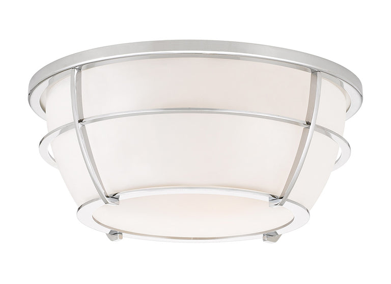 Chance 2 Light Flush Mount Polished Chrome - QZ/CHANCE/F PC