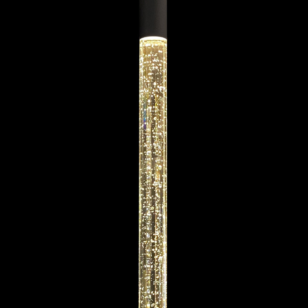 Raindrop 1 Light LED Pendant Black