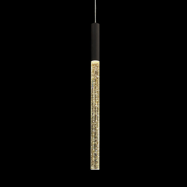Raindrop 1 Light LED Pendant Black