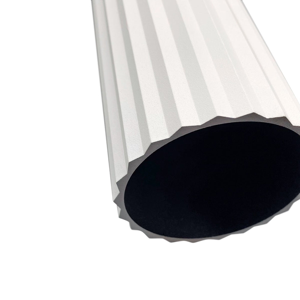 Ribbed Tall GU10 Pendant White